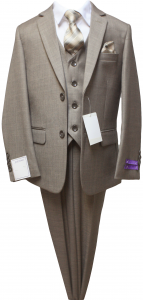 BOYS 5PC. SUIT (BEIGE) 2121207